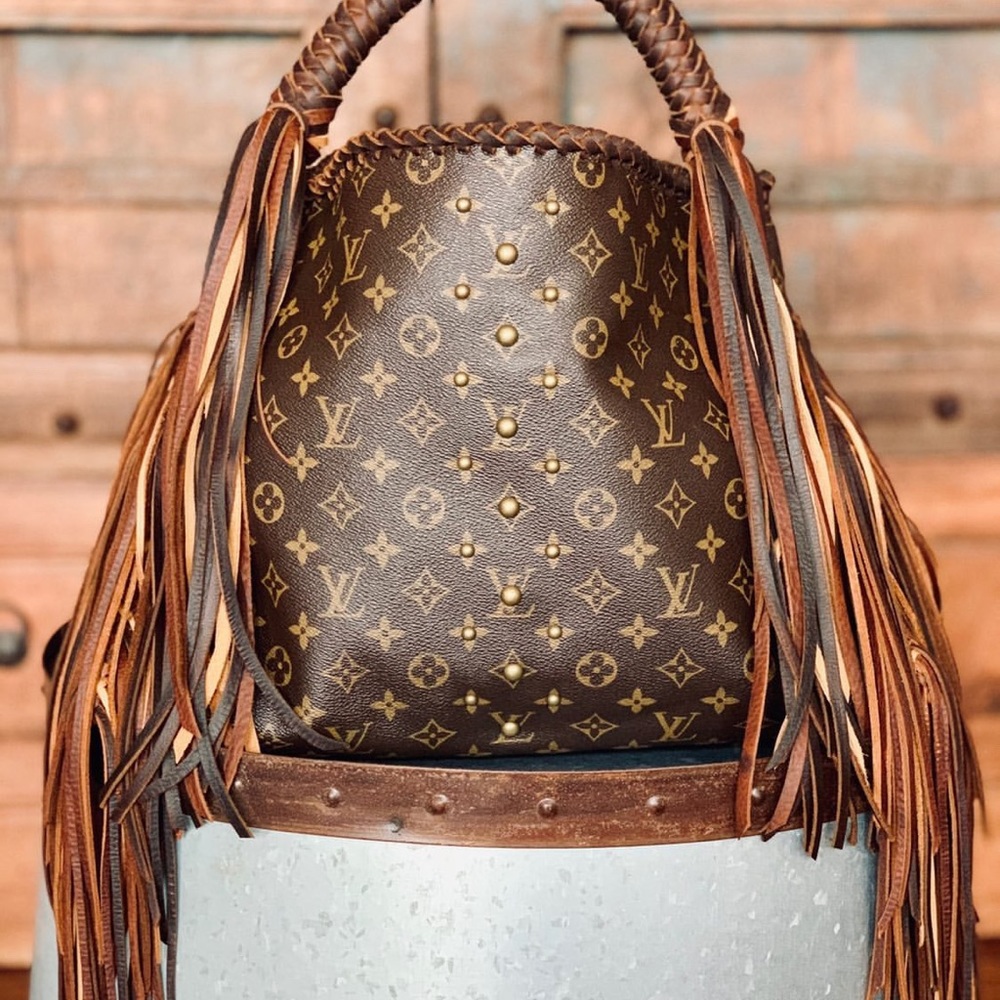 Louis Vuitton Artsy boho fringe revamped by classic boho bags